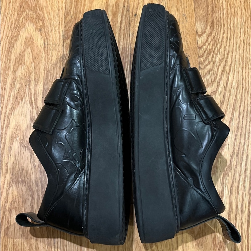 Marimekko Black Leather Rinnekedolla Sneakers - Picture 6 of 10